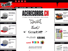 Tablet Screenshot of acerecords.ch